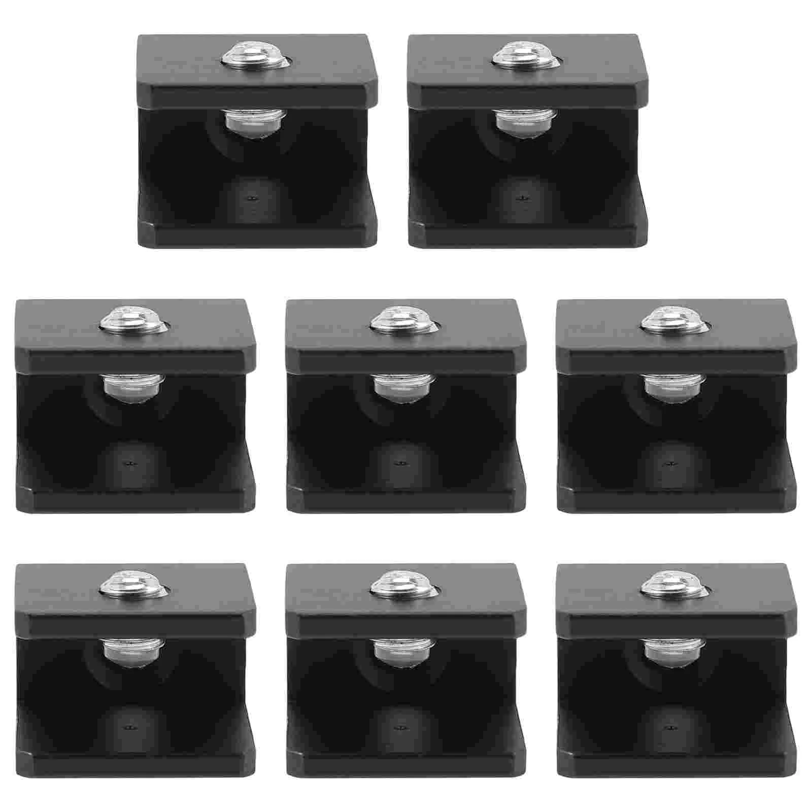 

8 Pcs Glass Clip Cabinet Shelves Securing Clip Space Aluminum Glasses Holder Stand