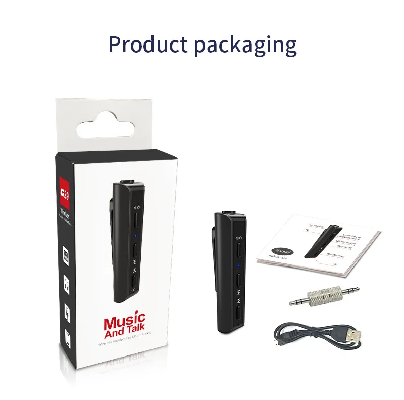

G29high Level Quality Mini Portable Pocket Audio Adapter Audio System Car Kit Bluetooth Receiver Handsfree Wireless Mini Home