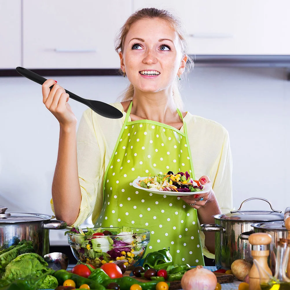 2 шт. силиконовая ложка для еды ресторана кухонные аксессуары домашние ложки риса