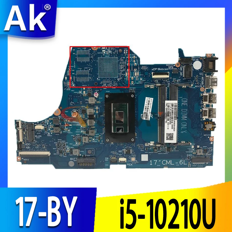 

L67088-601 L67088-001 For HP 6050A3107701 17-BY motherboard mainboard i5-10210U CPU GM UMA