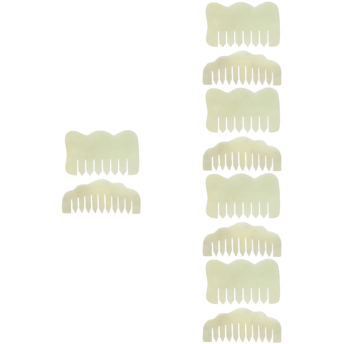 

10 Pcs Tool Handheld Comb Hair Head Scratcher Comb Head for Salon Gift Home