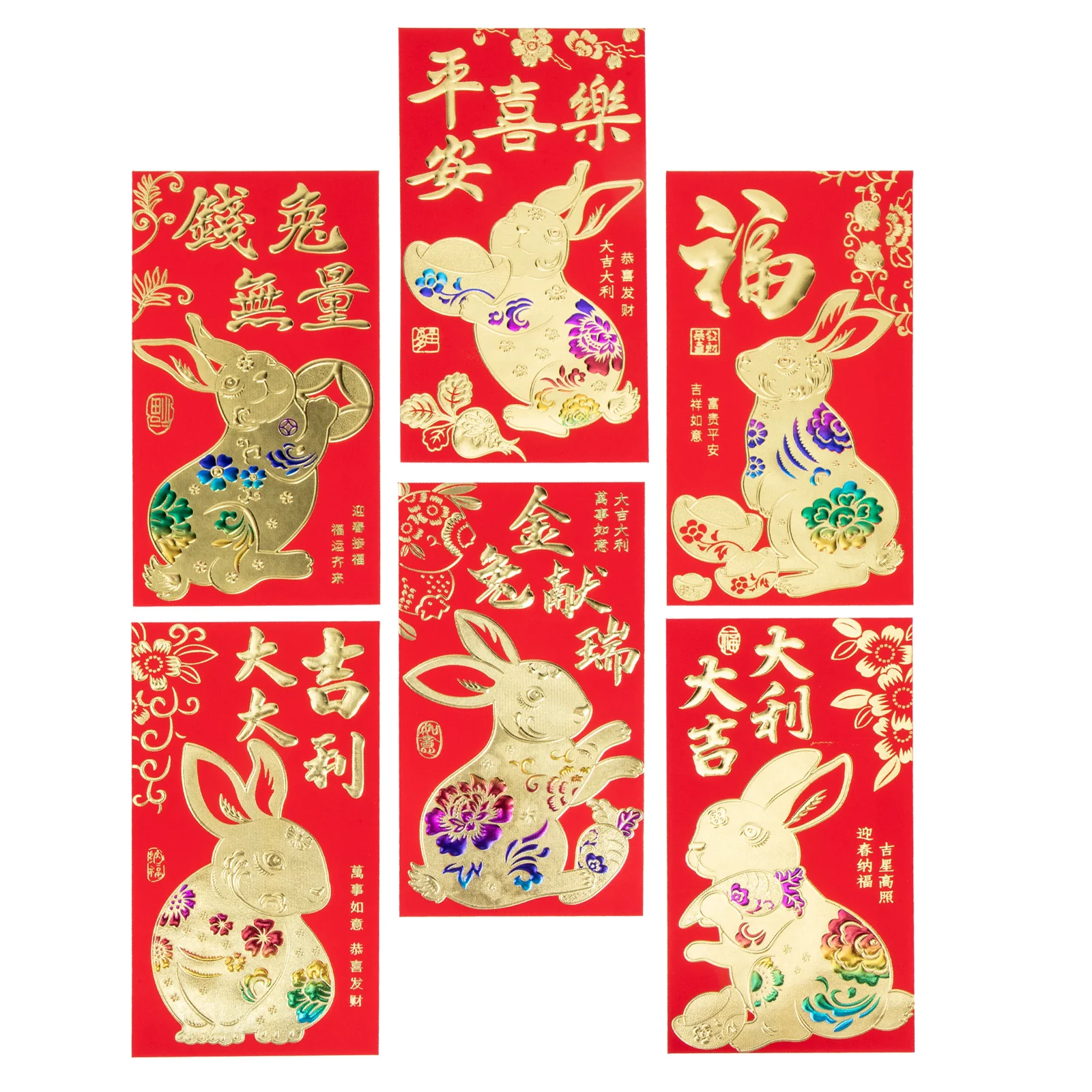 

Red Envelopes Year Envelope Chinese New Money Rabbit Packet Festival Springcash Pocket Hong Bao Packets Lunar Lucky Weddingthe