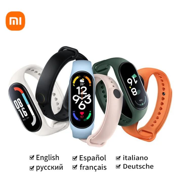 

Смарт-браслет Xiaomi Mi Band 7, 1,62 дюйма, AMOLED, 120 режимов