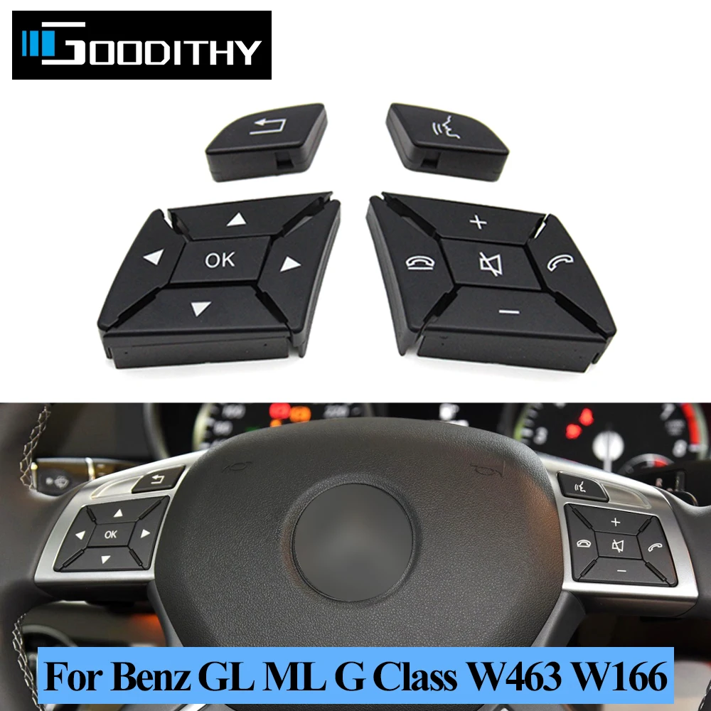 

Car Interior Left Right Multi-Function Steering Wheel Button Control Switch For Mercedes BENZ ML GL G Class W166 W463 GL550