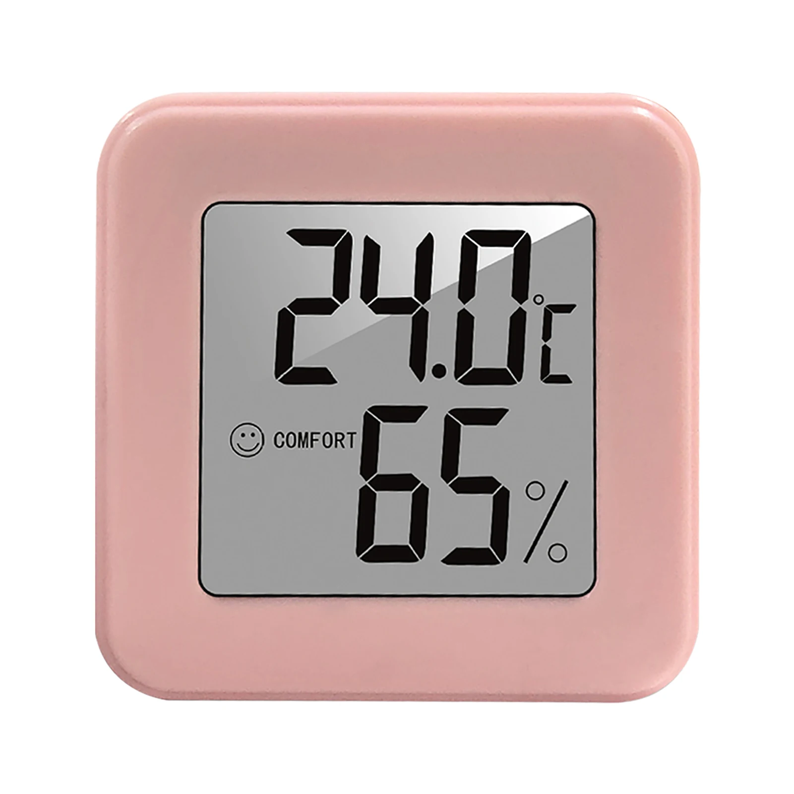 

Wall Mounted Battery Operated Portable Thermometer Hygrometer Indoor ABS With Sticker LCD Digital Humidity Gauge Multifunctional