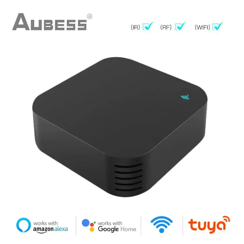 

Универсальный пульт дистанционного управления Tuya WiFi RF IR, умный ИК-пульт дистанционного управления RF 433/315 МГц, работает с приложением Smart Life ...