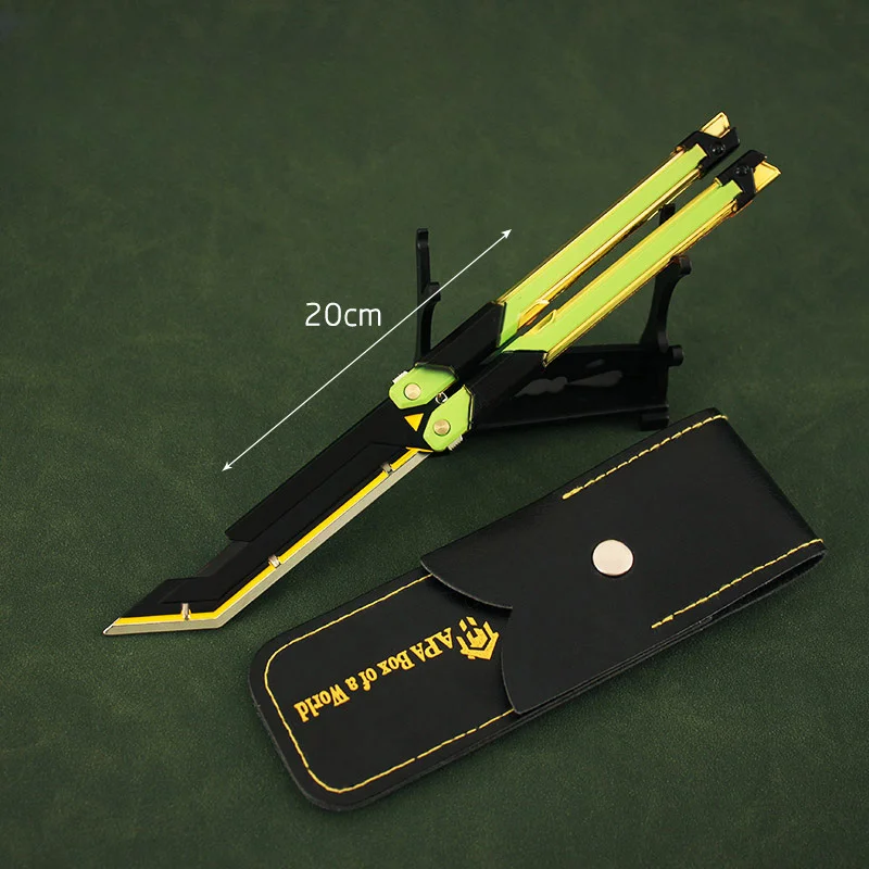 Valorant периферийный бесстрашный контракт RGX Графический нож-бабочка кожаная