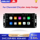 2G + 64G Android 10 автомобильный радиоприемник GPS навигатор стерео плеер для Jeep Grand Cherokee Chevrolet Wrangler Dodge Chrysler Sebring Aspen Dakota
