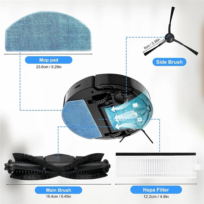 Набор аксессуаров для Tikom G8000 Pro мебели G20 робота-пылесоса Laresar Evol 3 запасные части