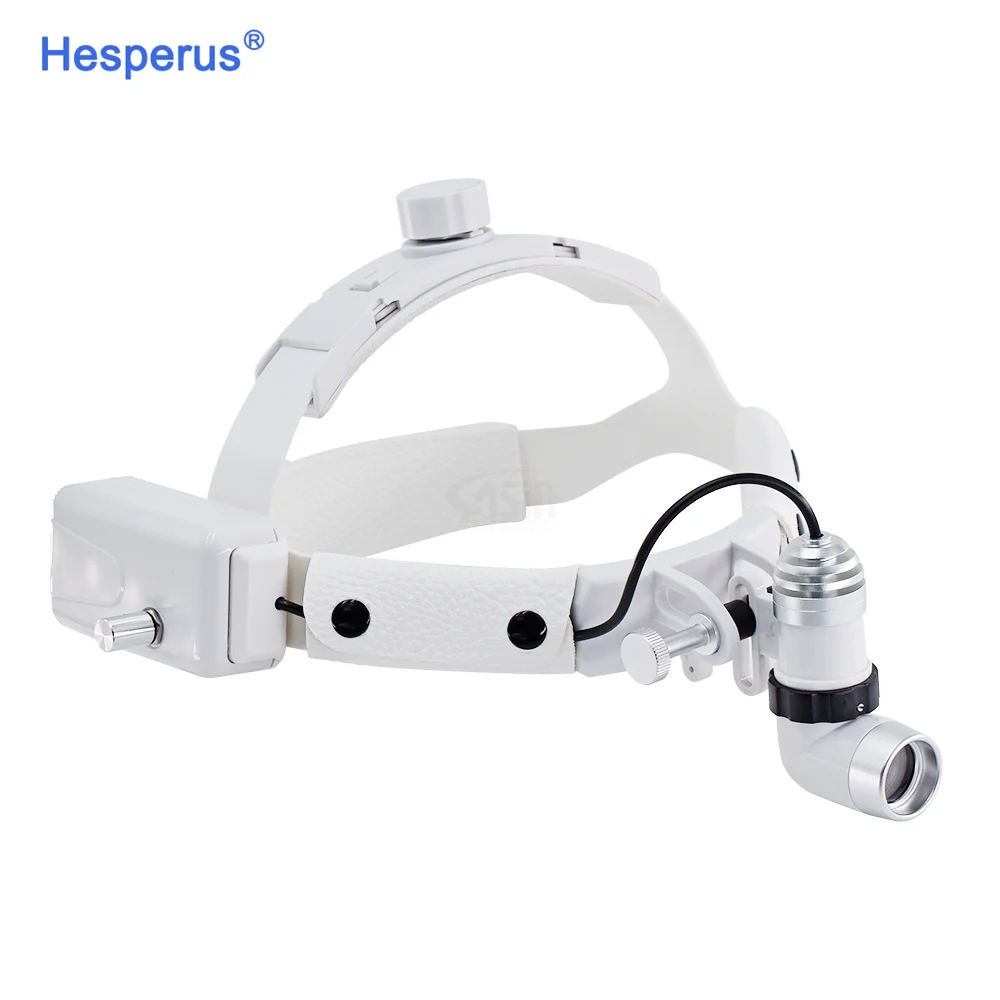 Налобный фонарь белый светильник с бинокулярными лупами регулируемой яркостью