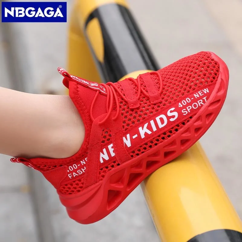 

Single Net Children's Running Sneakers Breathable Lightweight Soft Non-slip Leisure Comfortable Walking Boys Girls Casual Shoes