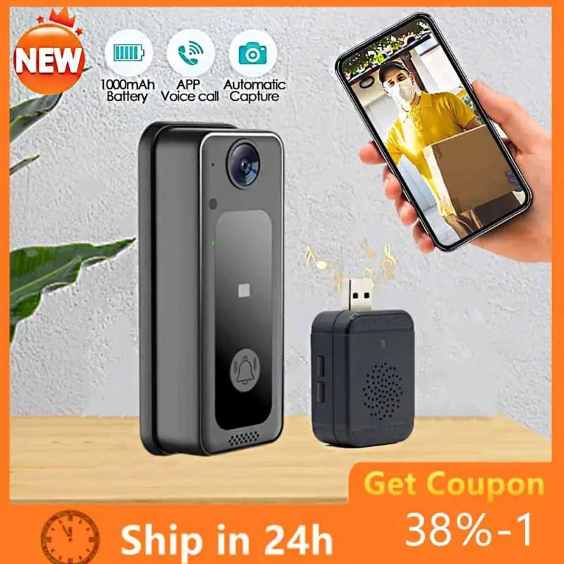 

WiFi Wireless Doorbell 720P M3 Smart Call Intercom Door Bell Ring HD Camera Security Door Night Vision For Home Monitor ULooka