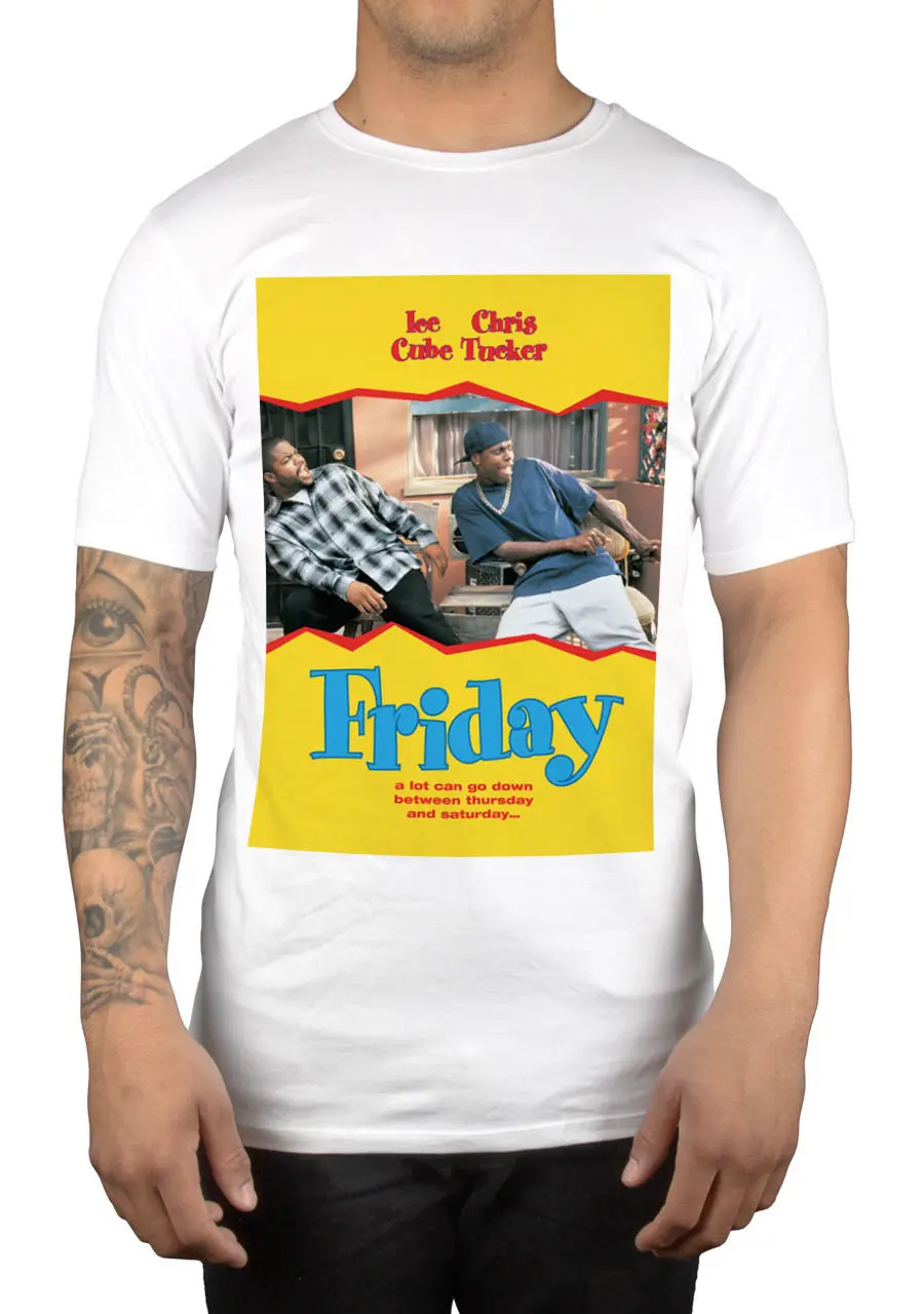 

Friday Movie Graphic T-Shirt Ice Cube Chris Tucker Smokey Deebo Big Worm Gift