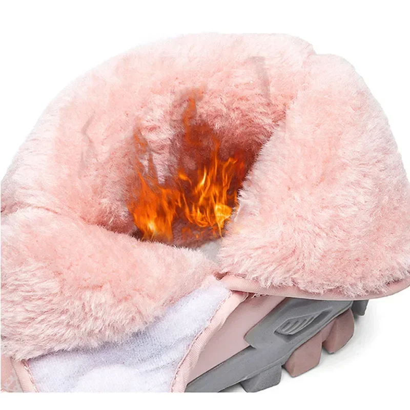 Детские зимние ботинки для девочек теплые меховые маленьких мальчиков плюшевые