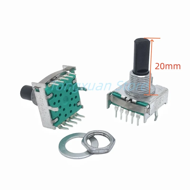 2 шт., поворотный переключатель RS17, 1 полюс, 3-8 позиций