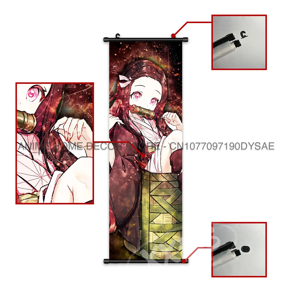 Постер-Рассекатель демонов Kochou Shinobu домашний декор аниме Kanroji Mitsuri подвесная