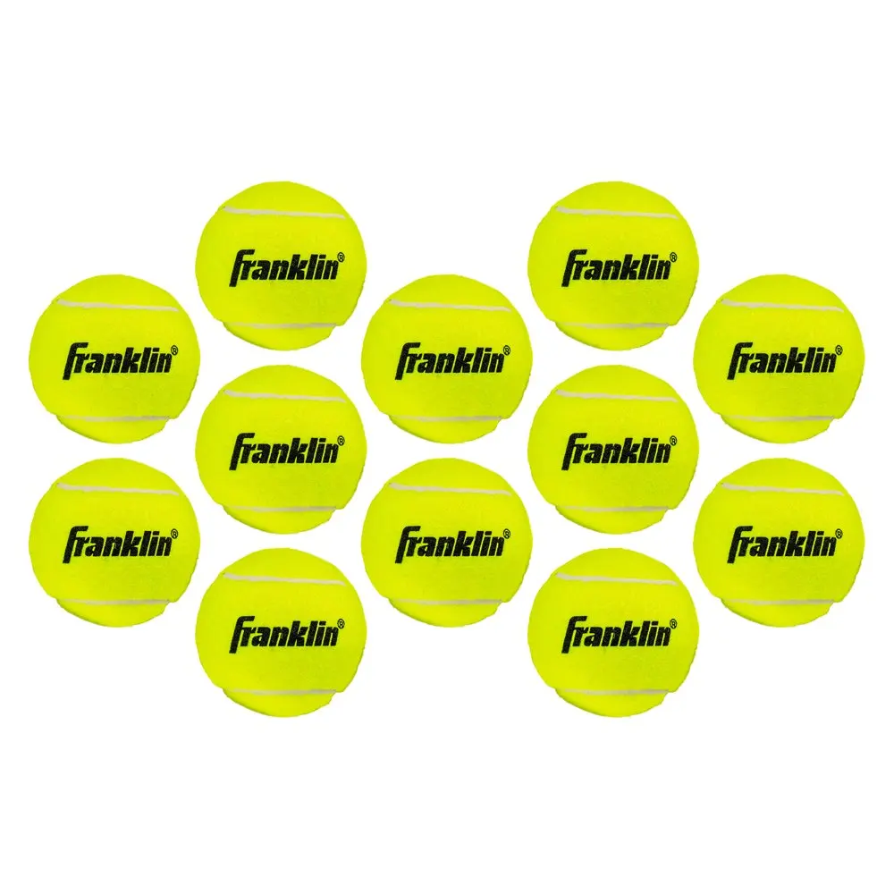 Pressureless Tennis Balls - Official Size Low Pressure Tennis Balls - Great  Training + Practice - 12 Pack Bag of Low Bounce Ten