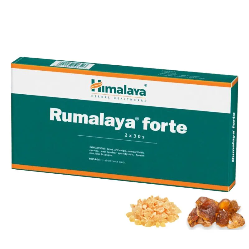

Гималайская румалая Форте используется для снятия боли в суставах и косточках, аюрведические травы, травы, натуральный Аюрведа 60/коробка