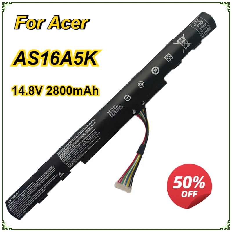 AS16A5K AS16A7K AS16A8K Аккумулятор для ноутбука Acer Aspire E15 E5-475G 523G 575G 553G 774G E5-575-59QB E5-575 E5-575G-53VG