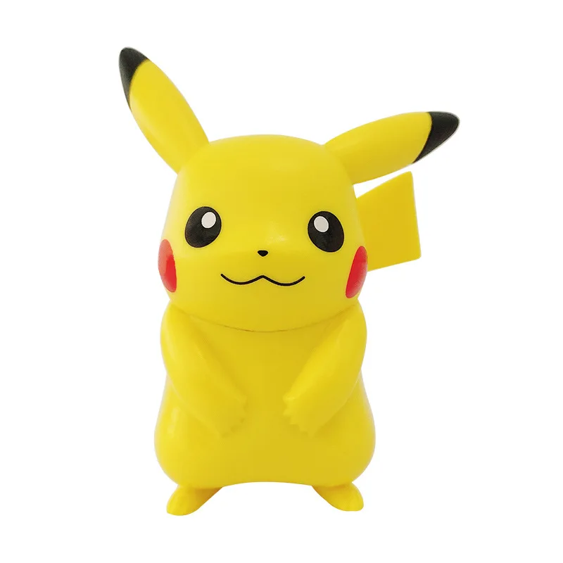 

Genuine Pokemon Elf Ball Deformation Model Pikachu Jenny Turtle Mewtwo Pokémon Action Figure Toys Movable Doll Model hello kitty