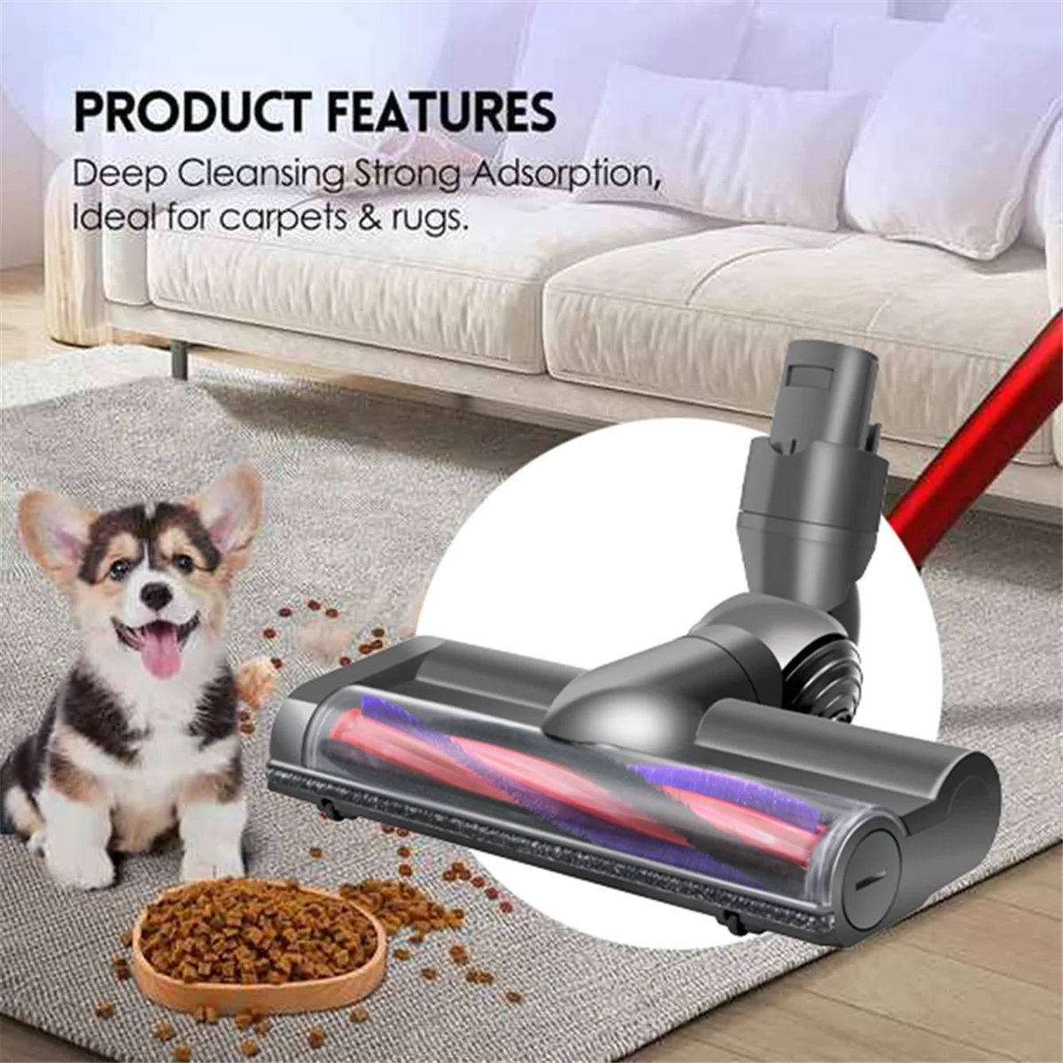 Турбинная щетка для Dyson V6 DC58 DC59 DC62 DC72 моторная пылесос с высоким крутящим моментом