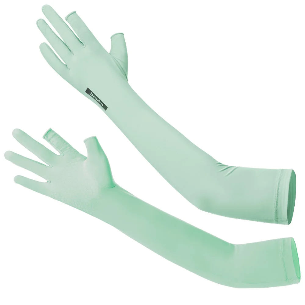 Женские Летние Солнцезащитные Шелковые Перчатки С Сенсорным Экраном