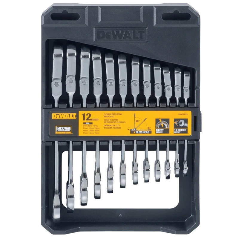 DEWALT DWMT19229 Набор метрических ключей с гибкой головкой и храповым механизмом 12