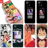 anime one piece nico robin luffy case for xiaomi mi 11 lite ne 11i 11t a3 a2 a1 10t poco x3 nfc gt f3 m3 m4 x4 pro 5g cover