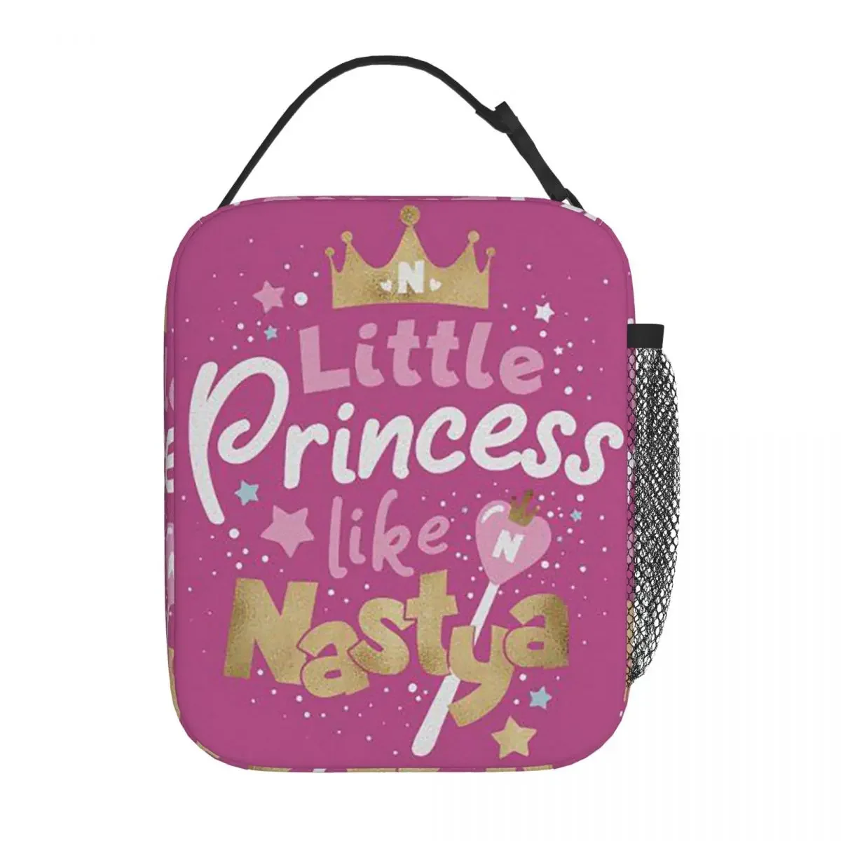 Фото Термосумка для обедов Princess Posters Like Nastya для женщин и детей, герметичная, для еды, термоконтейнер-тоут №2