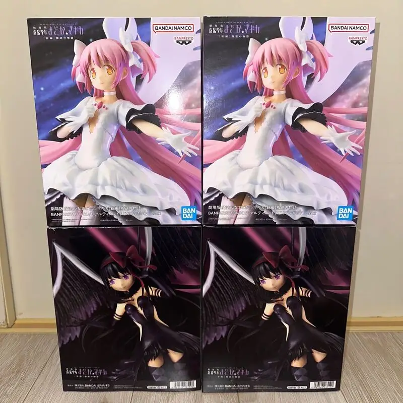 Фото В наличии BANPRESTO Puella Magi Madoka Magica The Rebellion Ultimate Madoka Devil Homura ПВХ 20 см аниме фигурки модель игрушки №4