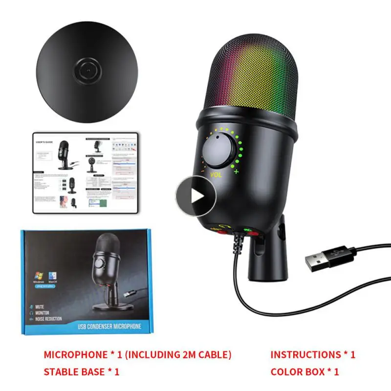 Конденсаторный микрофон rgb usb. Микрофон rgb.