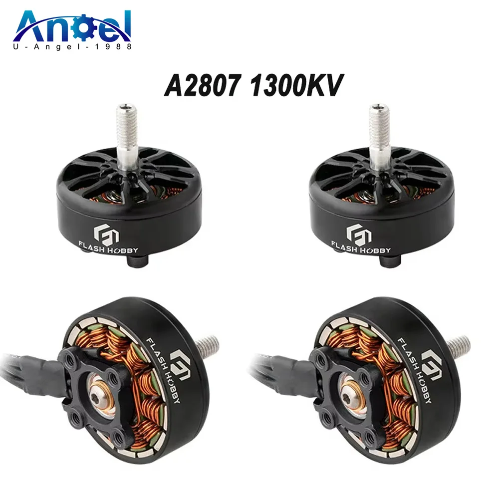 4 шт. FLASHHOBBY A2807 2807 1300KV 6S бесщеточный двигатель для FPV фристайл 7-дюймовые дроны
