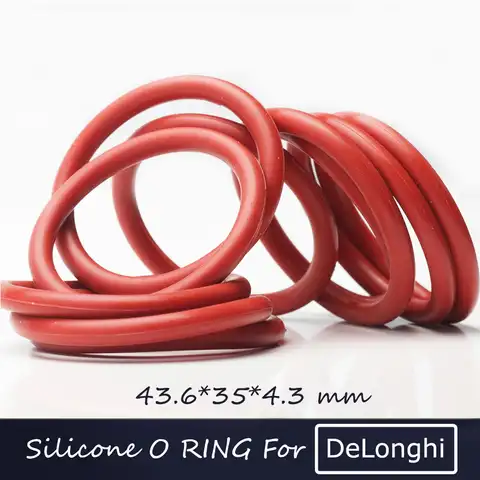 Cs4.3мм Силиконовое уплотнительное кольцо для DeLonghi Coffee 43,6*35*4,3 мм 10 шт уплотнительное кольцо VMQ уплотнительное Уплотнение толщина 4,3 мм Оринг К...