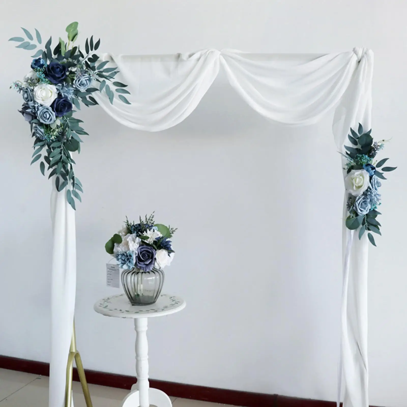 

2 Pieces Wedding Arch Flowers, Floral Arrangement for Holiday Window Ornaments Decoration