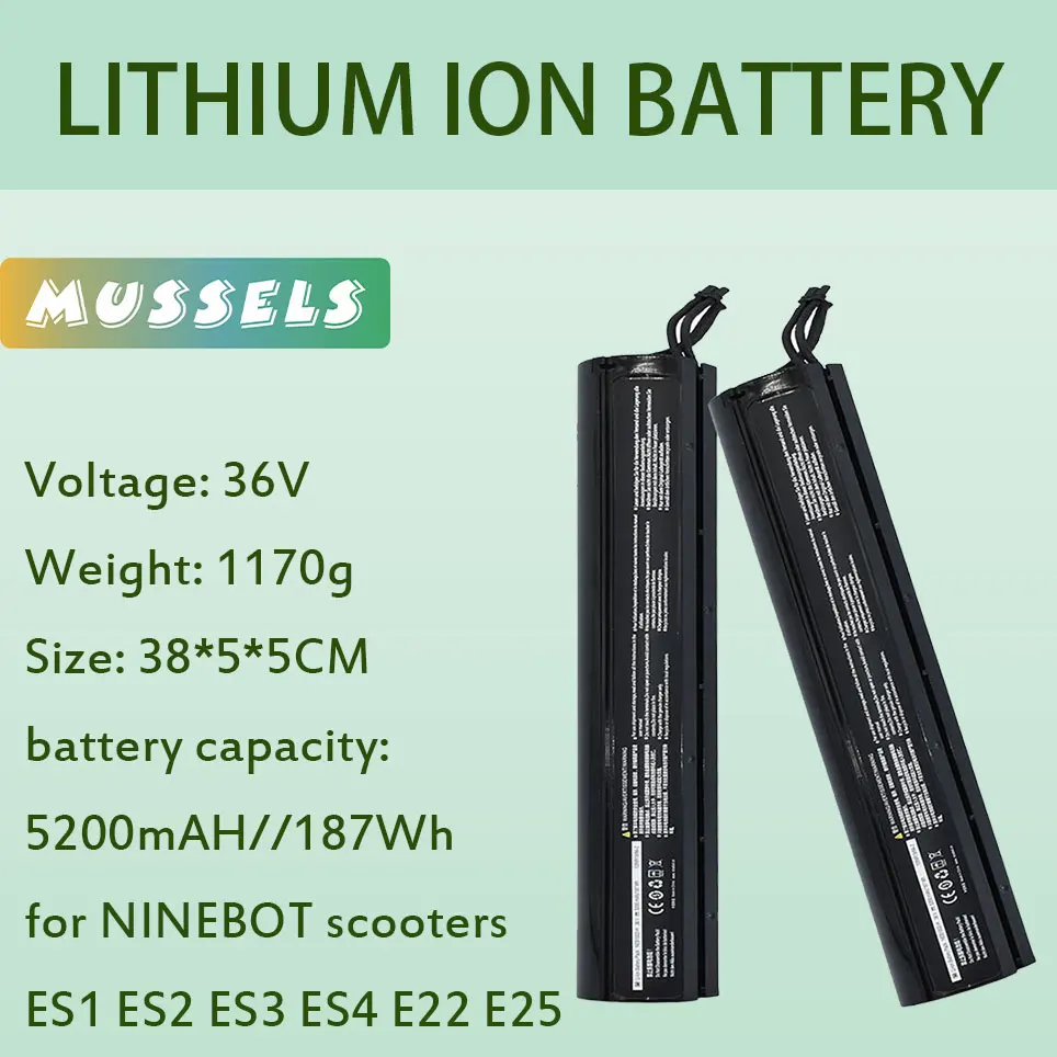 

Встроенный аккумулятор 36 В Ninebot ES1 ES2 ES3 ES4 E22 E25 для скутера NINEBOT ES1 ES2 ES3 ES4
