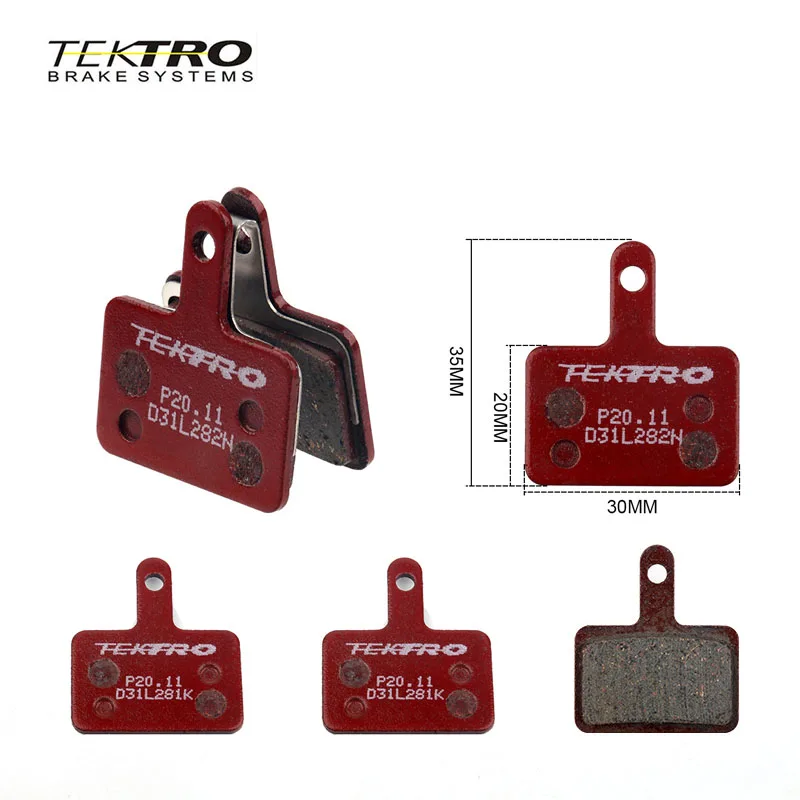 TEKTRO P20.11 Brake Pads Disc Brake Pads MTB Brake Pads Metal Ceramic Disc Brake Pads For Shimano M335 M395 cycling accessories