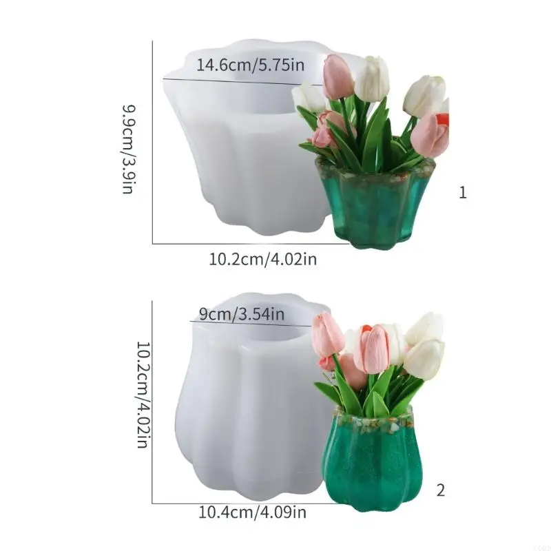 Кружев шнур с волнкой цветочной сеялки Силиконовая плесень бетонная цементная