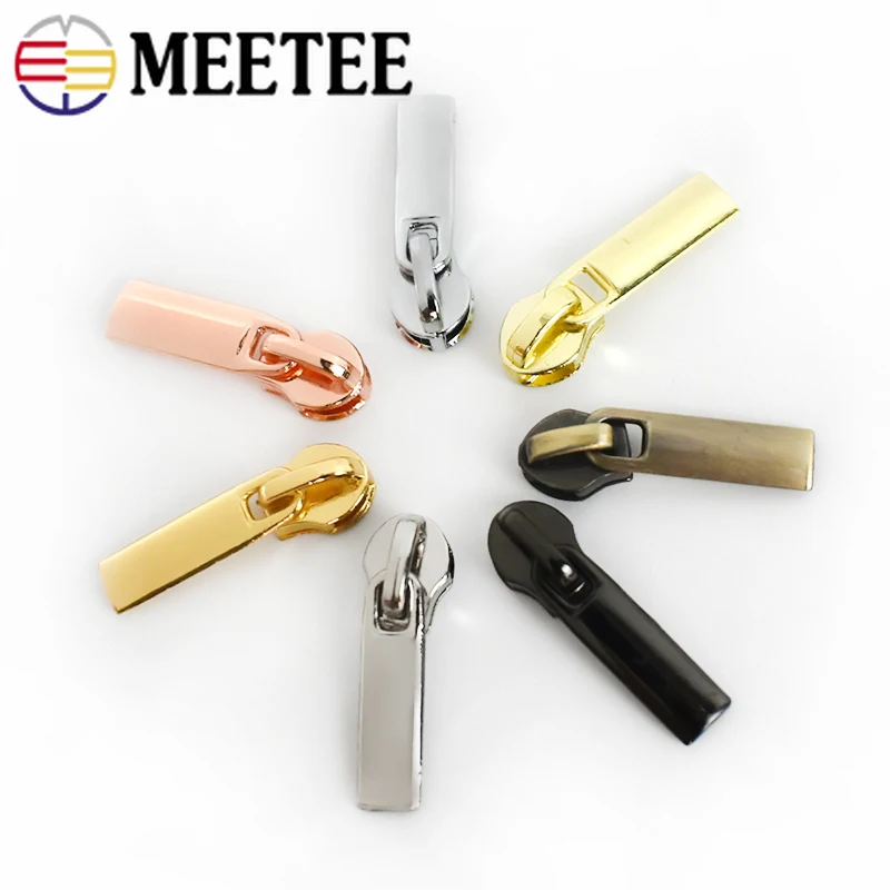 

30pcs Meetee New Zipper Sliders for 3# Nylon Zippers Down Jacket Pocket Zip Head Bag Zips Repair Kits DIY Accessories ZT140