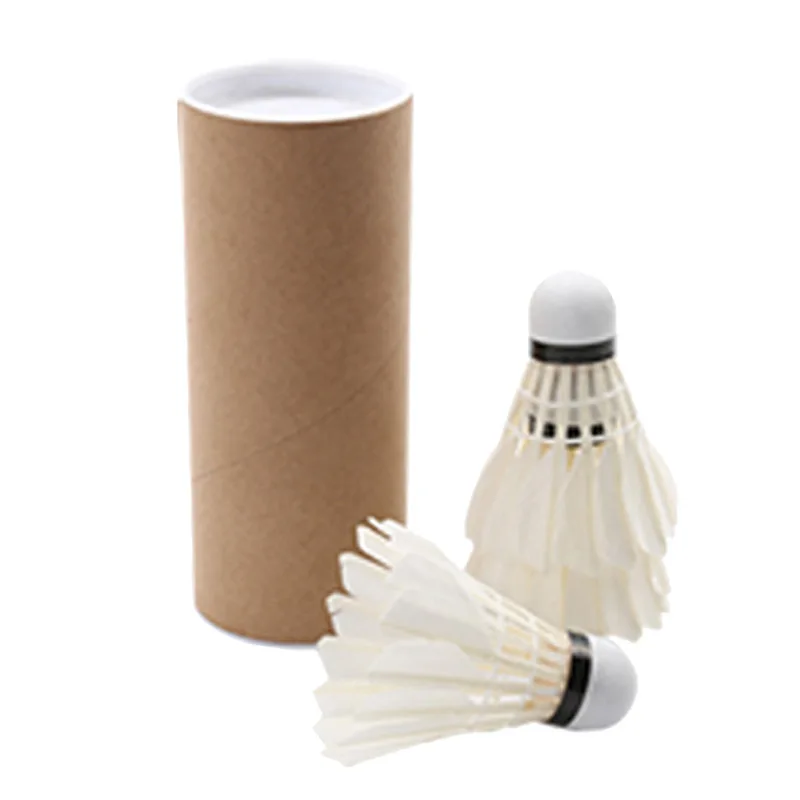 

3pcs/6pcs Badminton Shuttlecock White Duck Feather Straightening Anti-wear feather shuttlecock indoor Badminton for training
