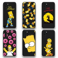 funny simpsons family phone case for huawei p20 p30 p40 lite e pro mate 40 30 20 pro p smart 2020
