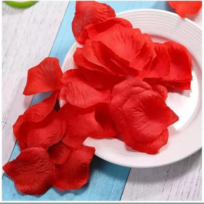 

100 Red Artificial Roses Petals