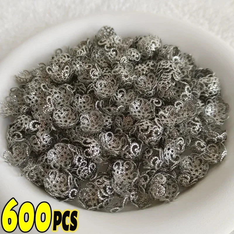 Фото Шапочки из бусин филиграни с пятью лепестками, 10 мм, 200/1000 шт. №3