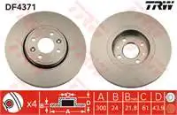 

DF4371 for the brake mirror (disc) SCENIC II 1.5dci/1.9dci/2,0 (4 wheel)