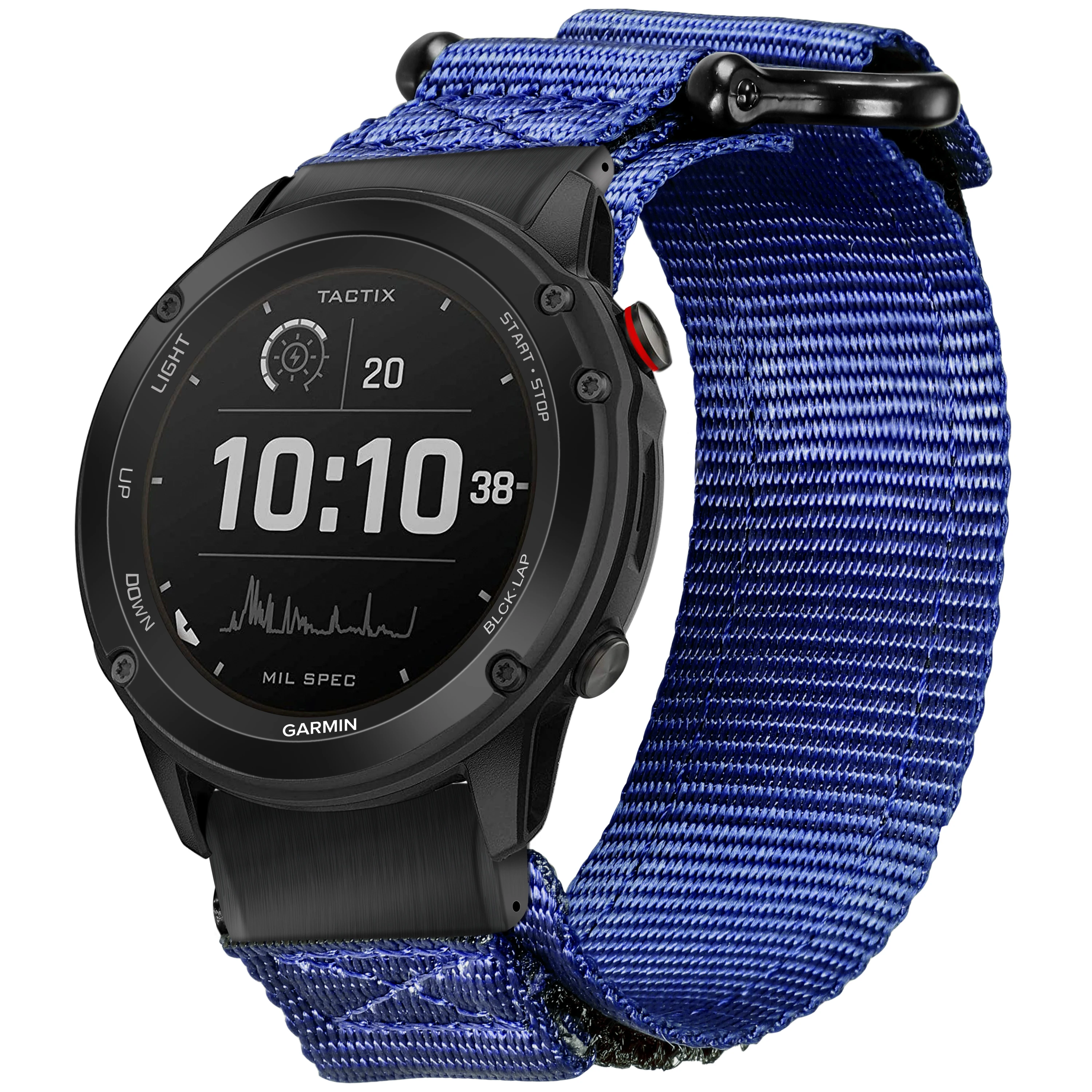 Ремешок для наручных часов Garmin сверхпрочный длинный нейлоновый спортивный