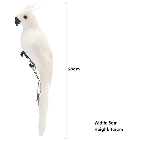 Искусственный попугай, 28 см, Искусственное перо, искусственная птица, модель, фигурка, пенопластовый попугай, украшение для дома и сада