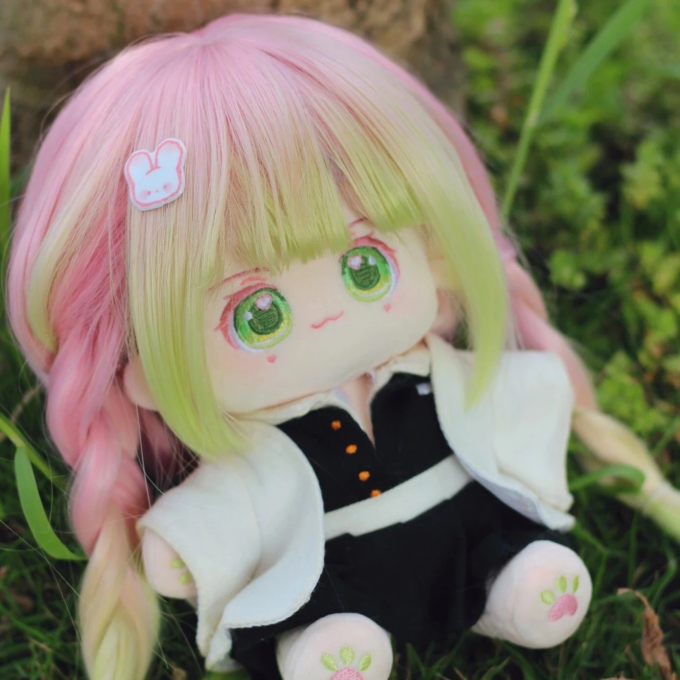 

Anime Demon Slayer: Kimetsu no Yaiba Kanroji Mitsuri 20cm Cosplay Soft Plush Stuffed Doll Dress Up Plushie Pillow Christmas Gift