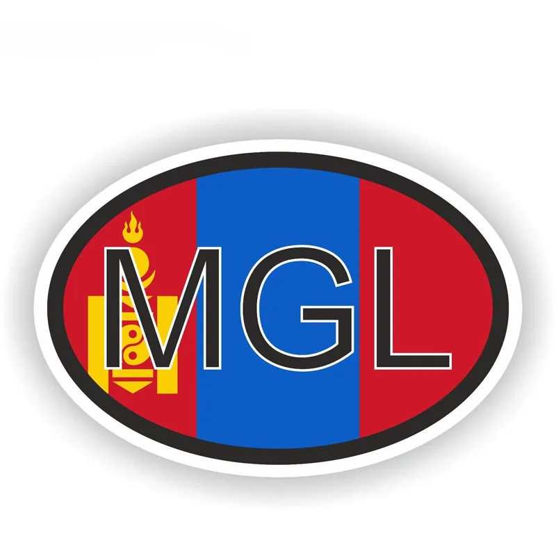 

Hot Sell MGL Country Code Decal Flag Car Sticker Accessories Car Styling