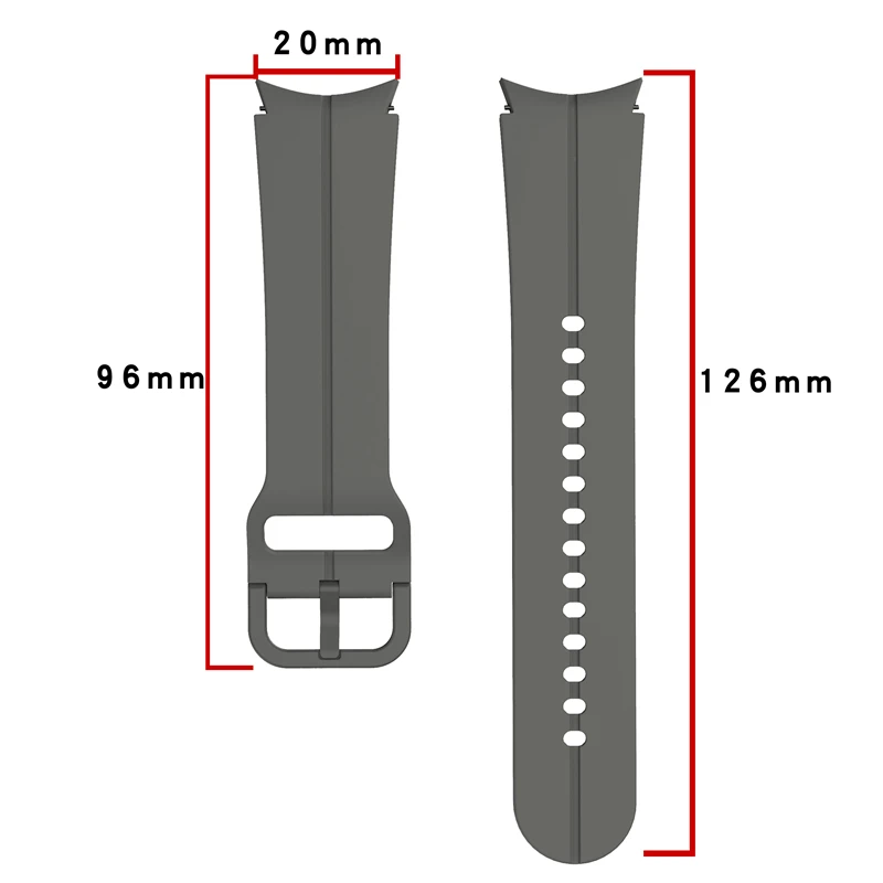 Sports Silicone Strap For Samsung Galaxy Watch 5/4 44mm 40mm Watch 4 classic 46mm 42mm Bracelet Galaxy Watch 5 pro 45mm Band