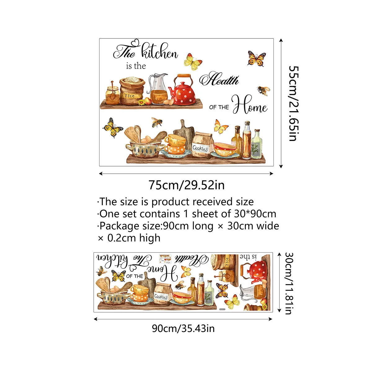 

Настенная наклейка для кухни ПВХ