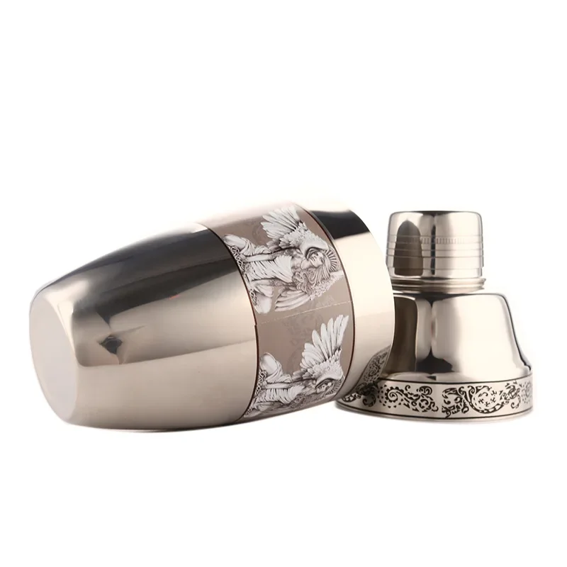 Новый дизайн шейкер с узором Чаплин Лидер продаж барные инструменты из